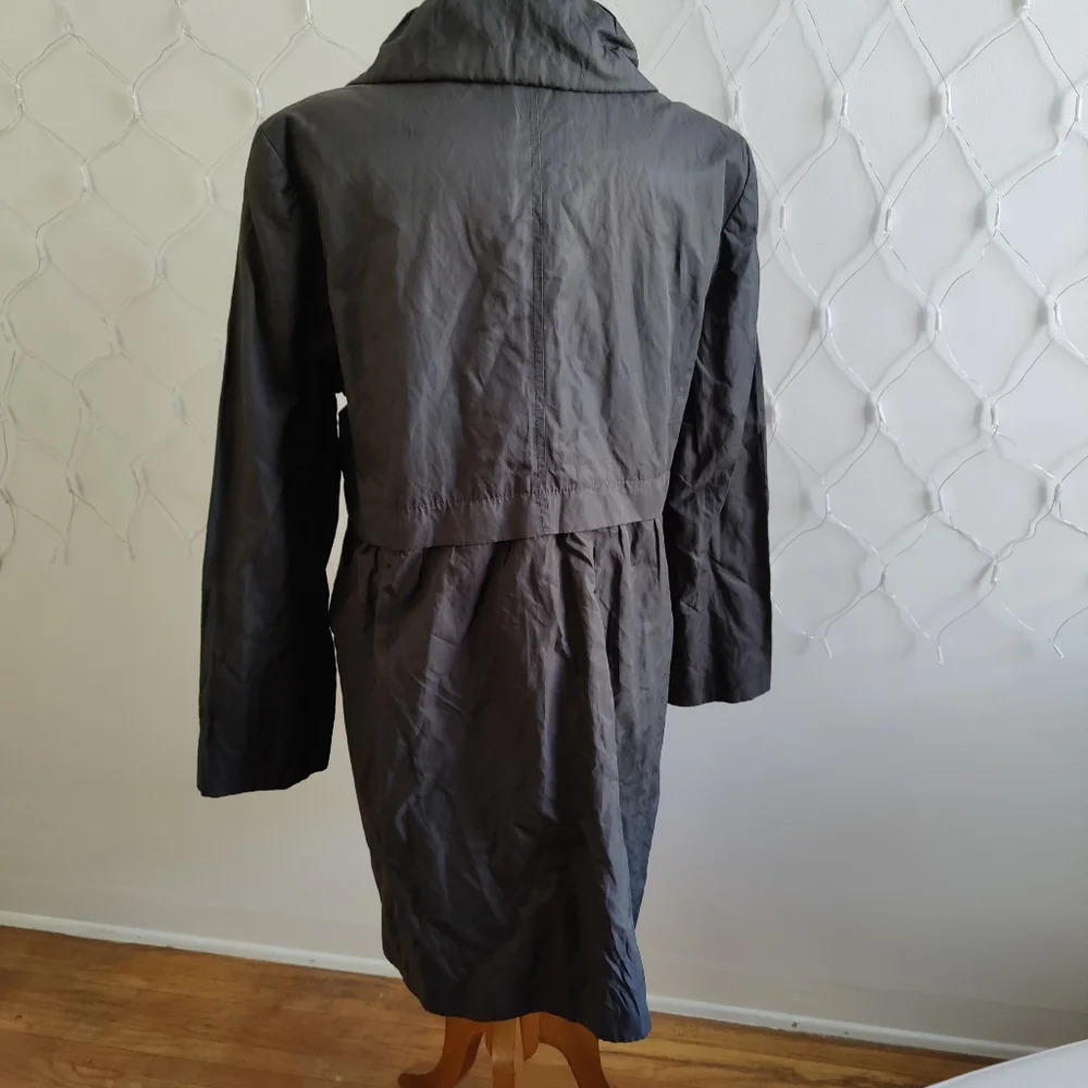 LOFT Trench Coat / Gray / Size 16 - Picture 5 of 5